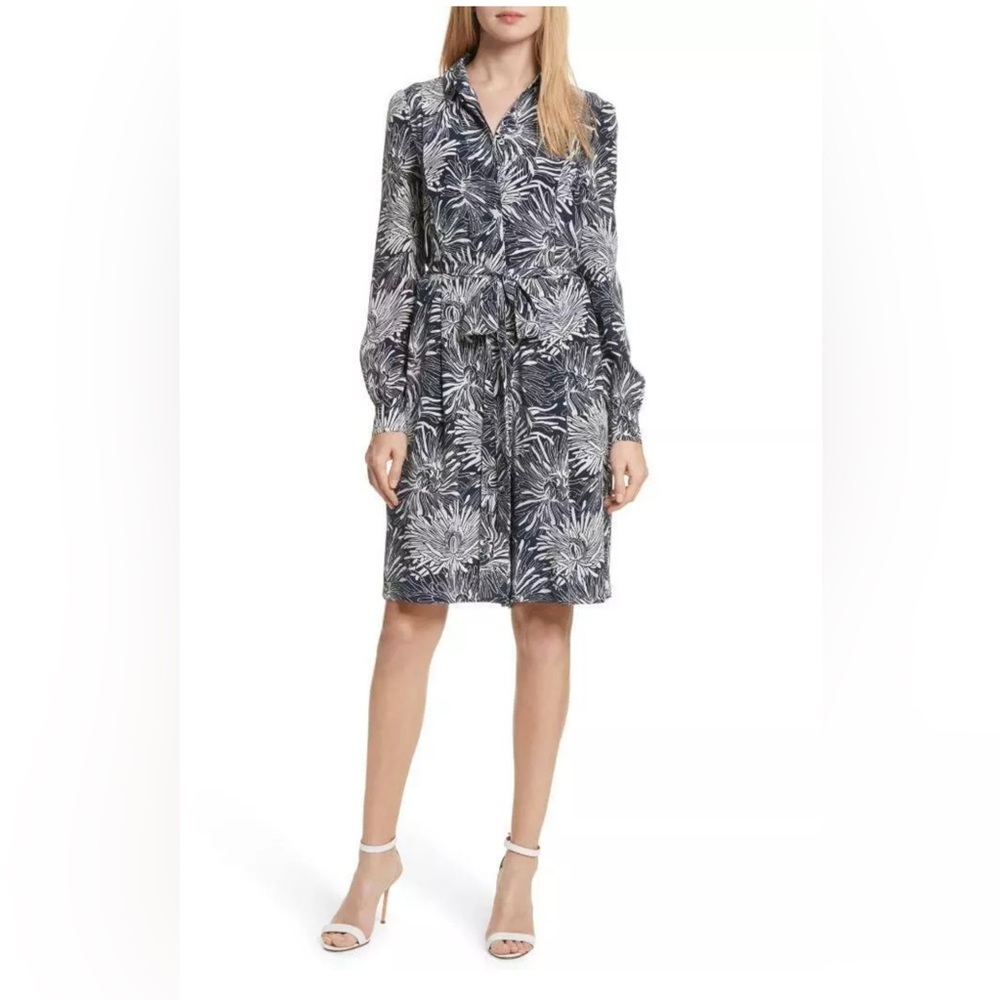Diane Von Furstenberg Collared Button Down Romper